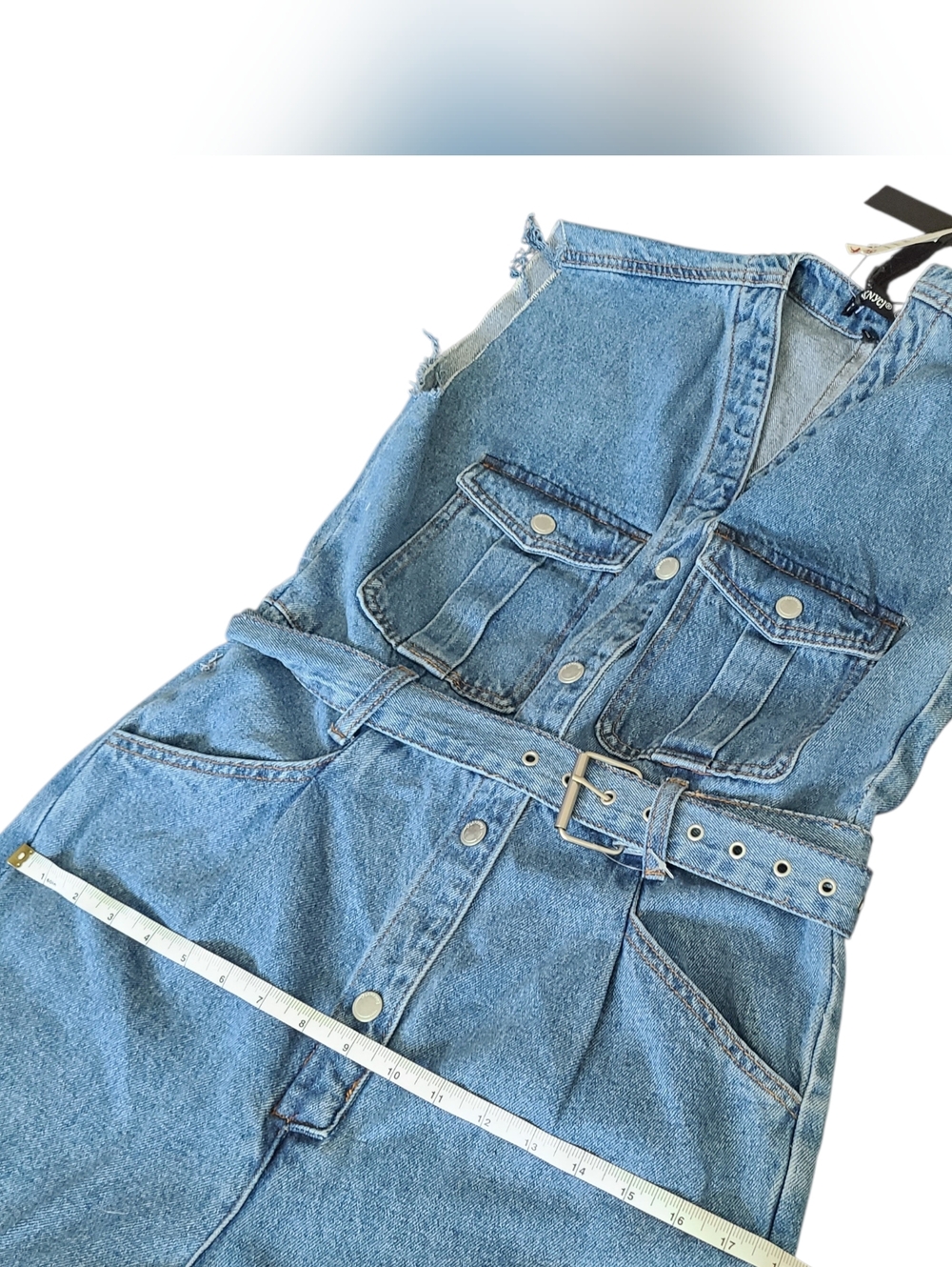NWT | BLANK NYC | DENIM JUMPSUIT | SIZE SMALL - Picture 8 of 14
